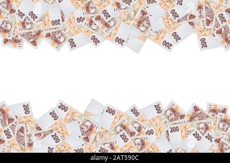 Portrait de Jan Amos Komensky argent tchèque République tchèque 200 Korun bank note. Korun est la monnaie nationale de République tchèque 1998 Banque D'Images
