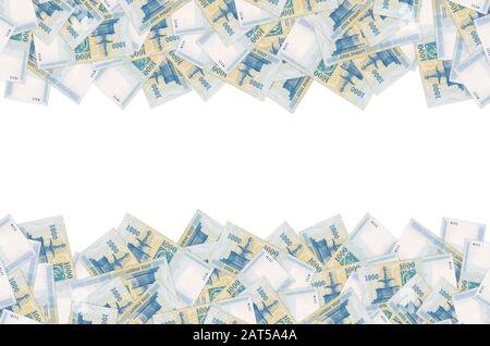 Fontaine royale de Visegrad sur Hongrie 1000 Forint 2006 motif banknote de gros plan Banque D'Images