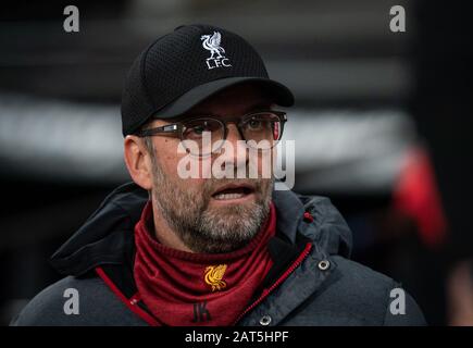 Londres, Royaume-Uni. 29 janvier 2020. Jurgen Klopp, responsable de Liverpool, lors du match de la Premier League entre West Ham United et Liverpool au parc olympique de Londres, Angleterre, le 29 janvier 2020. Photo D'Andy Rowland. Crédit: Images Prime Media / Alay Live News Banque D'Images
