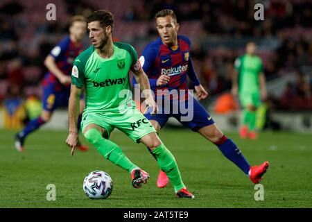 Barcelone, Espagne. 30 janvier 2020. Barcelone, ESPAGNE - 30 JANVIER : au cours du match de 16 du Copa del Rey en Espagne entre le FC Barcelone et le SD Leganes au Camp Nou le 30 janvier 2020 à Barcelone, Espagne. Crédit: Dax Images/Alay Live News Banque D'Images