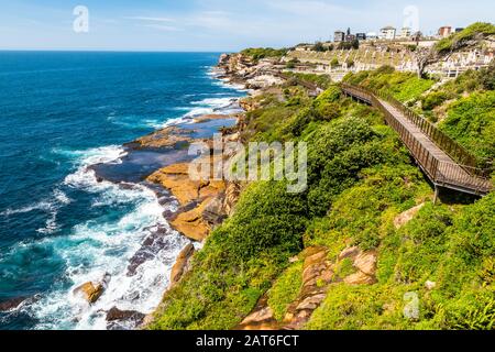 Vue panoramique de coogee à bondi Costal Walk, Sydney Banque D'Images