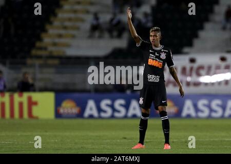 Campinas, Brésil. 30 janvier 2020. Cantillo pendant le match entre Ponte Preta et Corinthiens au stade Moisés Lucarelli à Campinas (SP) ce jeudi (30). Le match est valable pour le 3ème tour du championnat Paulista 2020. Crédit: Marco Galvão/Fotoarena/Alay Live News Banque D'Images