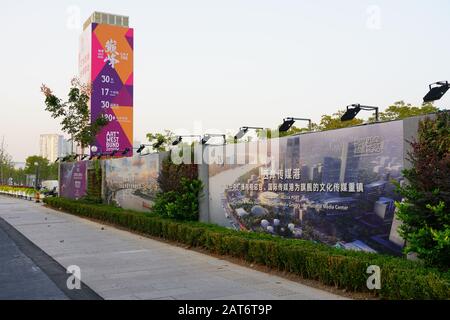 Shanghai, CHINE -31 octobre 2019 - vue sur la vallée de l'IA du Bund occidental, un nouveau complexe de bâtiments à Shanghai, Chine. Banque D'Images