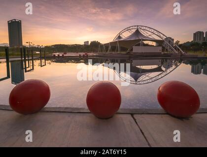 Jardin Communautaire Pudu Ulu À Cheras Kuala Lumpur Banque D'Images