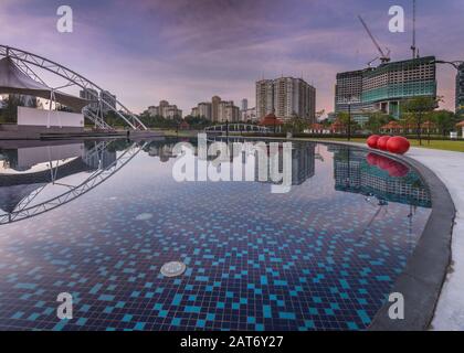 Jardin Communautaire Pudu Ulu À Cheras Kuala Lumpur Banque D'Images