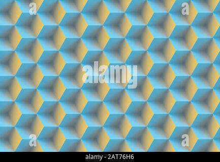 Motif tridimensionnel transparent en cubes Banque D'Images