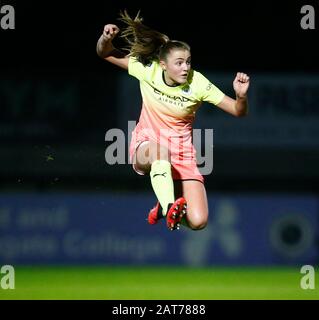 Borehamwood, ANGLETERRE - 29 JANVIER: Georgia Stanway of Manchester City WFC lors du match semi-final de la coupe continentale entre Arsenal Women et Manchester City Women au Meadow Park Stadium le 29 janvier 2020 à Borehamwood, Angleterre. (Photo de AFS/Espa-Images) Banque D'Images