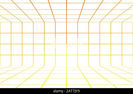 Un arrière-plan avec des lignes colorées à l'intérieur d'une boîte, Illustration Banque D'Images