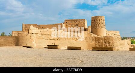 Narin Qal'eh, forteresse en briques de boue, Meybod, province de Yazd, Iran Banque D'Images