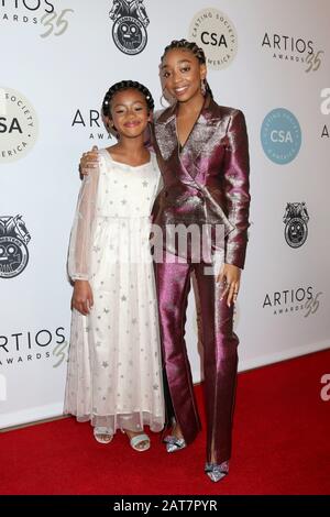 30 janvier 2020, Beverly Hills, CA, États-Unis: Los ANGELES - 30 JAN: Faithe Herman, Eris Baker au 35ème Artios Awards à l'hôtel Beverly Hilton le 30 janvier 2020 à Beverly Hills, CA (Credit image: © Kay Blake/ZUMA Wire) Banque D'Images