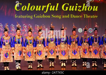 Guizhou Dance Troupe Chine Banque D'Images