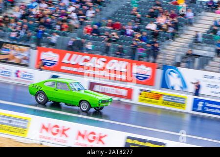 Course de traînée à Santa Pod, Northamptonshire, juin 2019 Banque D'Images