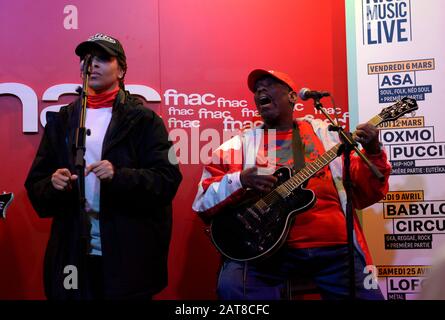 Lucky Peterson live performance pour les sessions du Nice Jazz Festival pour présenter son nouvel album '50 - Just Warming Up'. Banque D'Images