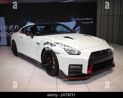 Nissan GT-R Nismo est présenté à la Nissan Global Headquarters Gallery de Yokohama, au Japon Banque D'Images