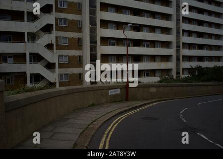 Immobilier, East Ascent, Saint Leonards-on-Sea, East Sussex, Royaume-Uni Banque D'Images