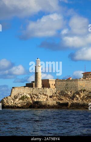 Cuba, la Havane, Castillo de los Tres Reyes del Morro, monument historique, Banque D'Images