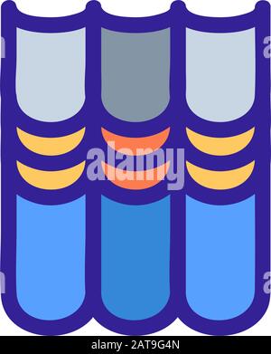 Livres sur l'étagère vecteur icône. Illustration symbole contour isolé Illustration de Vecteur