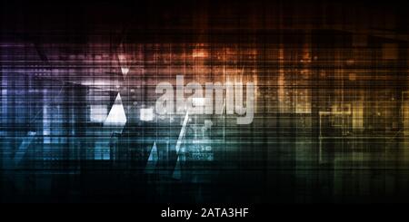 Technologie futuriste portail avec les technologies de rupture numérique Banque D'Images