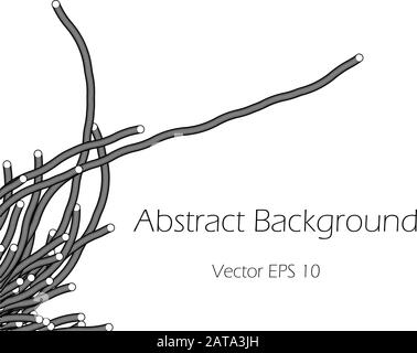 Arrière-plan vectoriel abstrait avec plexus tentacules Illustration de Vecteur