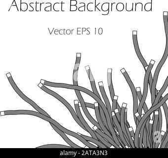 Arrière-plan vectoriel abstrait avec plexus tentacules Illustration de Vecteur