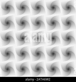 Vortex Spiralé Vectoriel Gris Transparent - Fond D'Art Op Carré Illustration de Vecteur