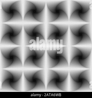 Vortex Spiralé Vectoriel Gris Transparent - Fond D'Art Op Carré Illustration de Vecteur