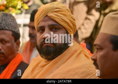 Ajmer, Inde. 31 janvier 2020. Sufi Basant est un festival indien dans la cour de Dargah Khwza Moinuddin Chishty à Ajmer, Rajasthan, Inde. (Photo De Shaukat Ahmed/Pacific Press) Crédit: Pacific Press Agency/Alay Live News Banque D'Images