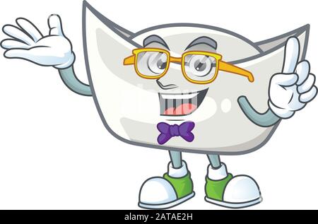 Personnage de dessin animé au motif lingot d'argent chinois Geek Illustration de Vecteur