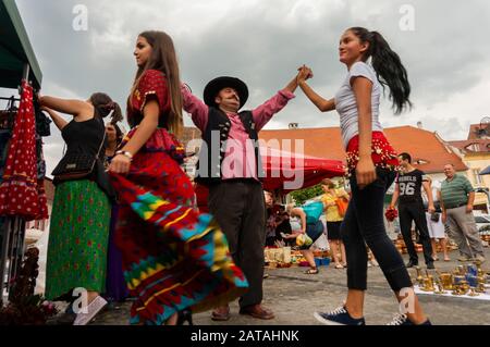 Incroyable Gypsy au Festival Roma à Sibiu, Roumanie Banque D'Images