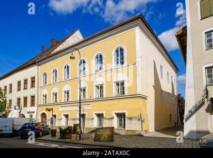 Lieu De Naissance D'Adolf Hitler, Braunau Am Inn, Innviertel, Haute-Autriche, Autriche Banque D'Images