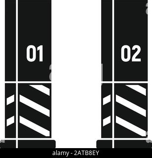 Icône parking souterrain. Illustration simple de l'icône de vecteur de place souterraine de stationnement pour la conception de Web isolée sur fond blanc Illustration de Vecteur