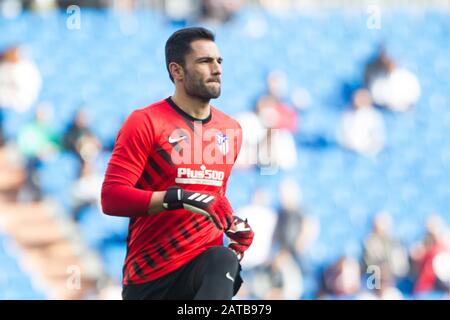 Stade Santiago Bernabeu, Espagne. 1 févr. 2020. Madrid, Espagne. 01 février 2020. ANTONIO ADAN PENDANT LE MATCH REAL MADRID CONTRE ATLETICO DE MADRID AU STADE SANTIAGO BERNABEU. Samedi 1er FÉVRIER 2020 crédit: Cordon PRESS/Alay Live News Banque D'Images