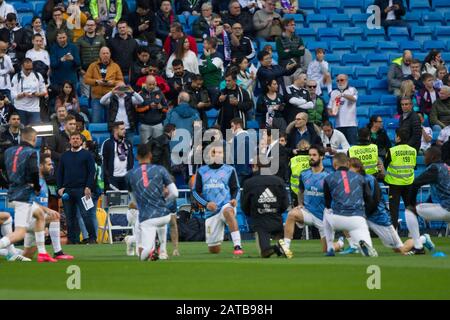 Stade Santiago Bernabeu, Espagne. 1 févr. 2020. Madrid, Espagne. 01 février 2020. PENDANT LE MATCH REAL MADRID CONTRE ATLETICO DE MADRID AU STADE SANTIAGO BERNABEU. Samedi 1er FÉVRIER 2020 crédit: Cordon PRESS/Alay Live News Banque D'Images