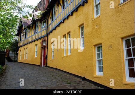 Scènes de Dean Village à Édimbourg. Photographie de voyage/paysage urbain d'Édimbourg par Pep Masip. Banque D'Images