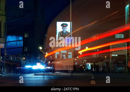 Ancien poste frontière pour diplomates à Berlin, Friedrichstrasse, Check point Charlie à Berlin, Allemagne Banque D'Images