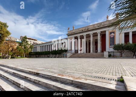 Le musée archéologique d'Athènes, l'un des musées les plus riches et les plus visités d'Athènes. Banque D'Images