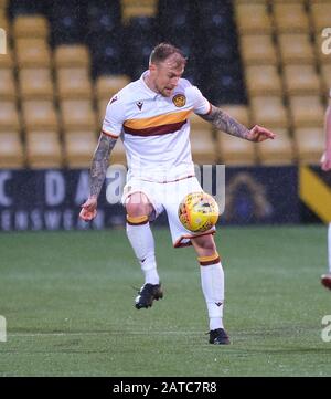 Livingston, Royaume-Uni. 1 févr. 2020. Richard Tait de Motherwell lors du match de la Scottish Premiership entre Livingston FC et Motherwell FC à l'aréna Tony Macaroni de Livingston le 1 er février 2020. Crédit: Spp Sport Press Photo. /Alay Live News Banque D'Images