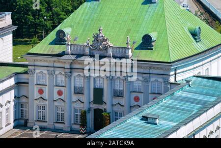 Musée Du Palais De Toit En Cuivre Au Château Royal De Varsovie Banque D'Images