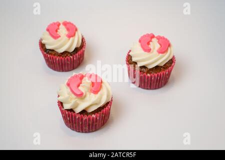 Red Velvet cupcakes Banque D'Images