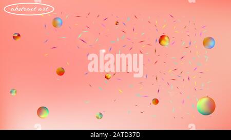 Texture d'arrière-plan, sans tache. Mesh d'illustration coloré créatif. Pure fantaisie de l'espace. Couleur corail. Arrière-plan sur le thème des Super planètes. Backgrou coloré Illustration de Vecteur