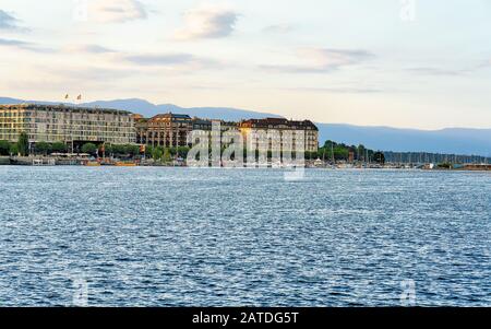 Lac De Genève De Suisse Banque D'Images