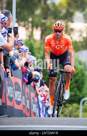 Geelong, Australie. 02 février 2020. 2 février 2020: Geelong, AUSTRALIE - 2 FÉVRIER 2020: Les coureurs affrontent dans la course de chemin Great Ocean de Cadel Evans 2020 crédit: Chris Putnam/ZUMA Wire/Alay Live News crédit: Zuma Press, Inc./Alay Live News Banque D'Images