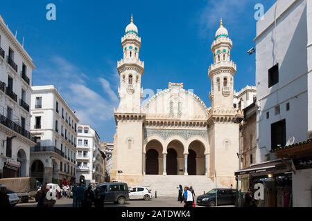 La Mosquée Ketchaoua se trouve sur le site de l'UNESCO, à l'indice de la Casbah d'Alger en Algérie. Banque D'Images