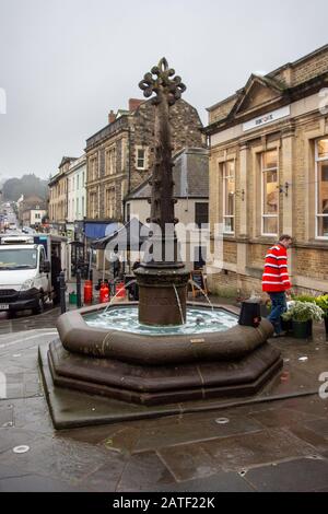 La fontaine de Boyle, une croix de marché sur la place de marché Frome Somerset Banque D'Images