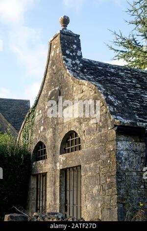 Bisley, un petit village du Gloucestershire dans les Cotswolds du Sud, The Lock Up Banque D'Images