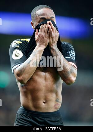 Londres, Royaume-Uni. 2 février 2020. Raheem Sterling de Manchester City lors du match de la Premier League entre Tottenham Hotspur et Manchester City le 02 février 2020 au stade Tottenham Hotspur, Londres, Angleterre. Crédit: Action Foto Sport/Alay Live News Banque D'Images