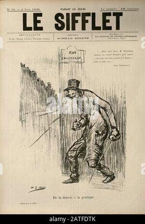 L'affaire Dreyfus 1894-1906 - Le Ensemble marionnettes, 2 juin 1898 - journal illustré en Français Banque D'Images