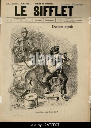 L'affaire Dreyfus 1894-1906 - Le Ensemble marionnettes, le 19 mai 1899 - journal illustré en Français Banque D'Images