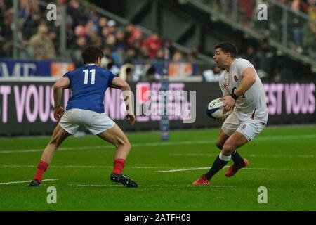 Saint Denis, Seine Saint Denis, France. 2 février 2020. L'équipe de l'Angleterre Ben YOUNGS, la moitié de l'Angleterre, en action lors du tournoi Guinness Six Nations Rugby entre la France et l'Angleterre au Stade de France - St Denis - France. La France A Remporté 24-17 Crédits : Pierre Stevenin/Zuma Wire/Alay Live News Banque D'Images