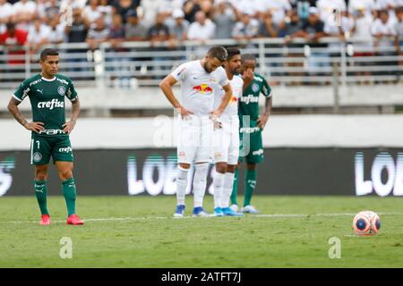 Braganca Paulista, Brésil. 02 février 2020. Dudu pendant un match entre Red Bull Bragantino x Palmeiras tenu au stade Nabi Abi Chedid, à Bragança Paulista, SP. Le match est valable pour le 4ème tour du championnat Paulista 2020. Crédit: Foto Arena Ltda/Alay Live News Banque D'Images